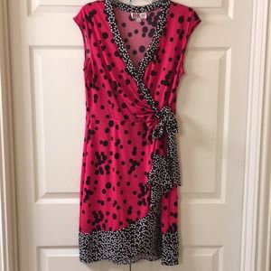 Faux wrap dress